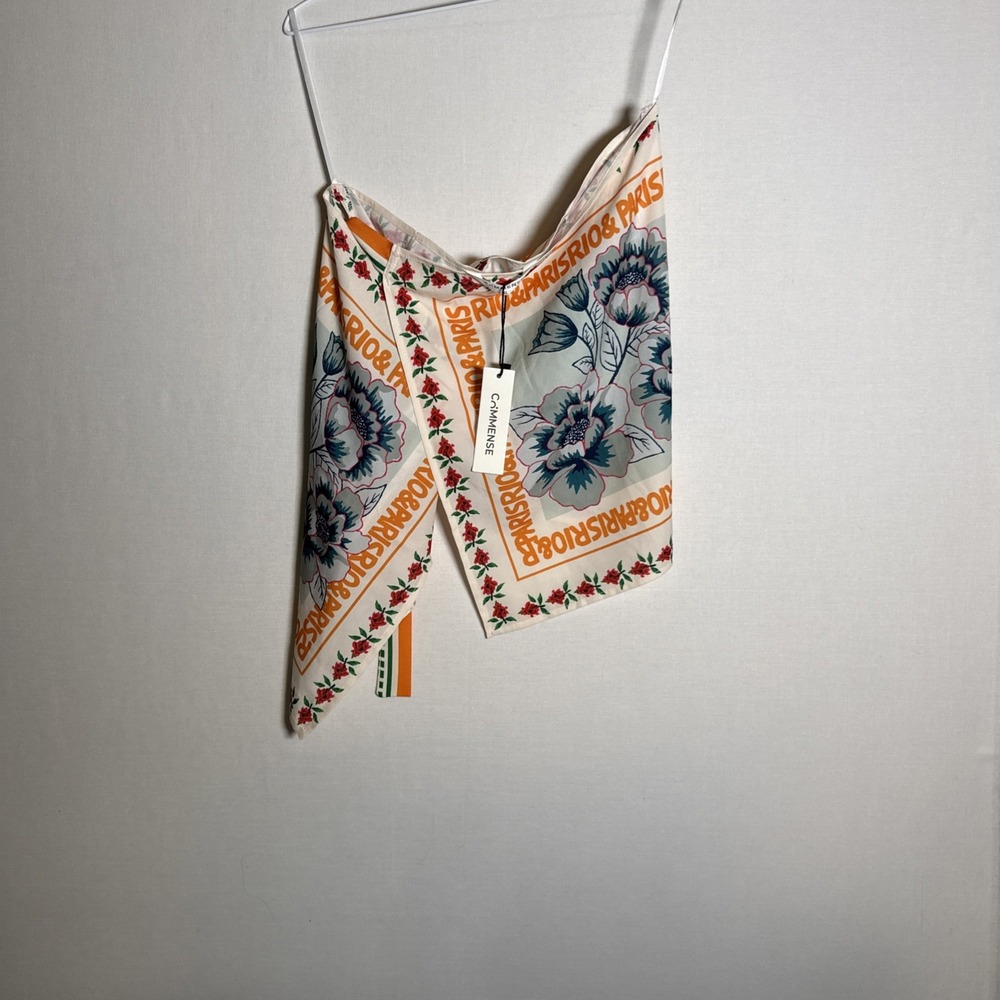 Commense Womens Floral Wrap Around Skirt XL Boho Cottagecore